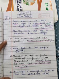Handmade Ancient History Notes RS Sharma