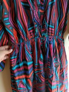 Multi Color A- Line Maxi Dress Fits All Size