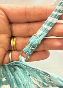 Floral Print Halter Bikini Top