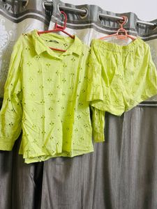 Cute Green Matching Set