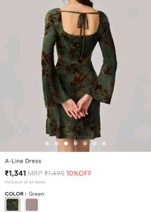 Floral Velvet Mini Dress