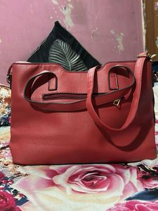 Red &#34;Sweet SA&#34; Hand Bag