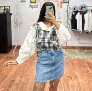 koren style top🤍🖤
