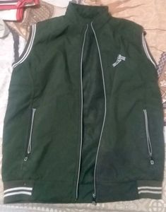 Sleeveless Green Jacket