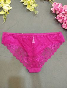Pink Lace Trim Underwear✨