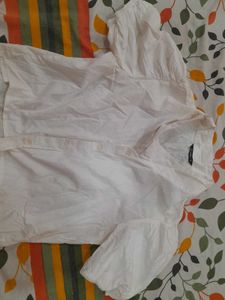 White Puff Sleeve Top