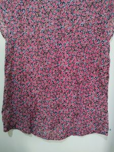 Entease Floral Print Top