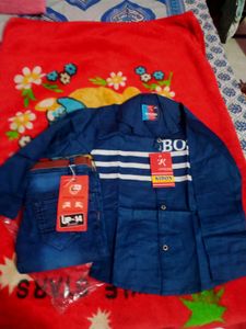 Boys Stylish Shirt &amp; Jeans Set