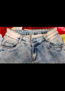 Denim Knee Length Jeans