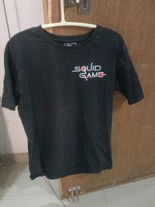 Squid Game Black T-Shirt Size M