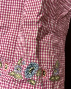 Pink Gingham Top