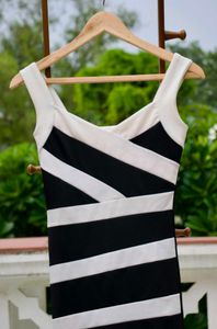 Chic Black & White Dress
