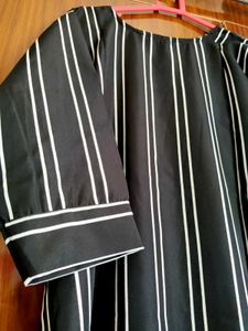 Striped A-Line Kurta- XL