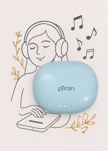 New pTron Bassbuds - Light Blue !
