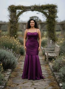 Elegant Purple Evening Gown