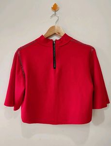 Red Crop Top