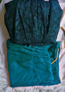 Elegant Teal Ethnic Gown