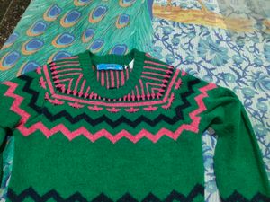 Women Winter Crop Sweater Korean
