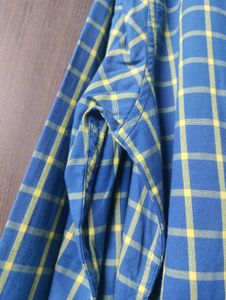 Blue Checked Casual Shirt