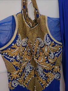 Elegant Blue Embroidered Kurta Set