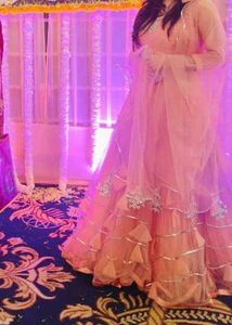 Elegant Peach Gown