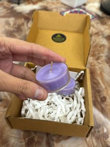 Tealight Lavender Scented Candle -4pcs
