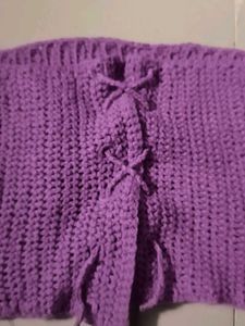 Cute Purple Crocheted Tanktop