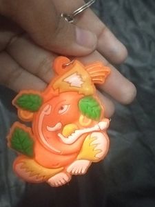A Lord Ganesha Rubber keychain