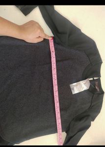 Elegant Black Long Sleeve Top - 36 Size