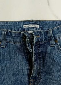 Blue Denim Capri Jeans