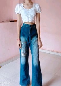 Bootcut Faded Jeans 👖