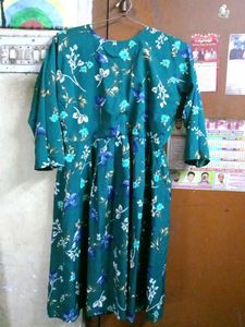 Floral Teal Dress