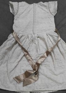 Cute White Dress with Bow