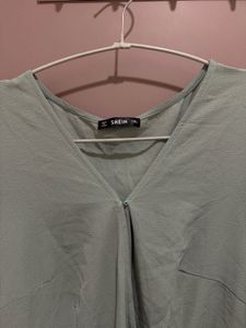 SHEIN Mint Green Wrap Top