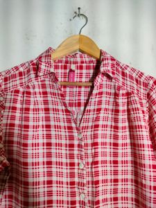 Red&amp; White checks Top (Women&#39;s)
