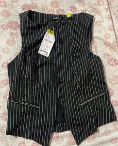 Striped Black Blazer