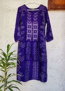 💜 Silk Kurta with Embroidery