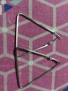 Triangle Silver Earrings