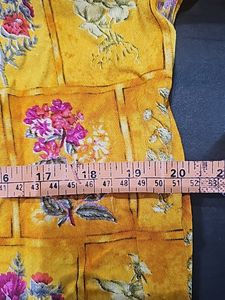 Yellow Floral Print Kurta