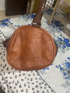 Spykar Pure Leather Duffle Gym Bag