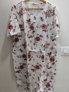 Floral Print Cotton Kurti