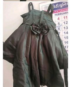 Black Party Wear Up And Down Frock