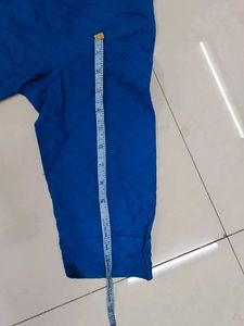 Royal Blue Cotton Kurti for Women (M)