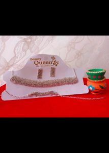 Ad Necklace Set With Earrings &amp; Bracelet