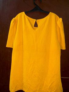 Yellow Puff Sleeve Top