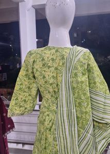 3 pcs parrot green suit
