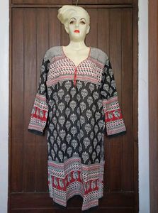 Ethnic Print Kurta XL