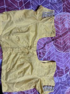 Yellow Embellished Saree