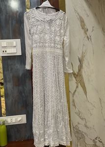 Elegant White Kurta with duppata