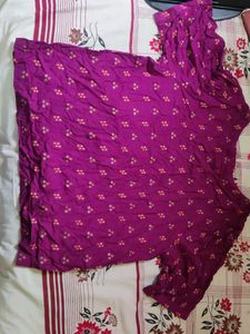 Purple Printed Top